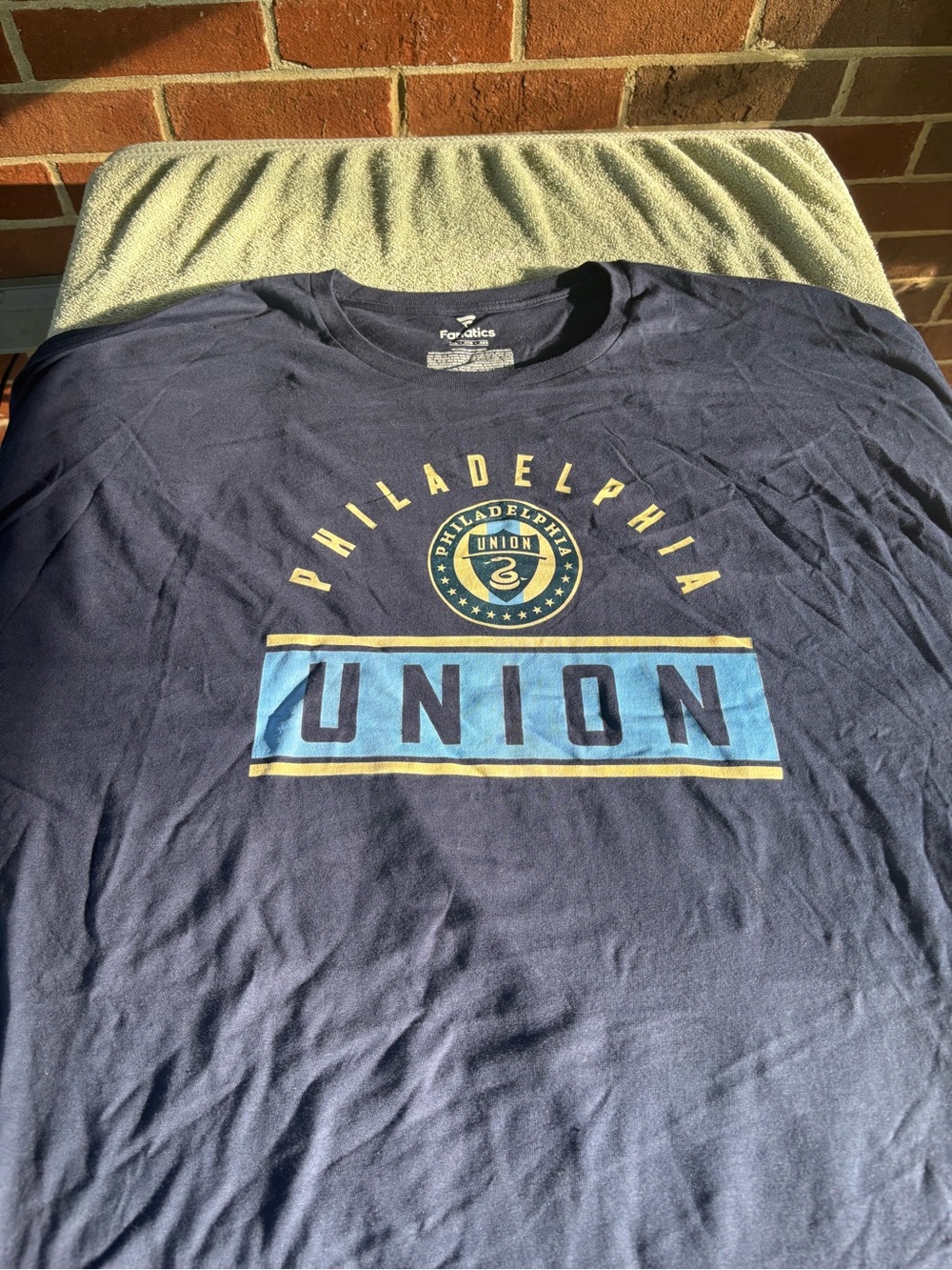 Philadelphia Union Fanatics Men’s 4XL Navy Blue MLS Soccer Graphic T-Shirt